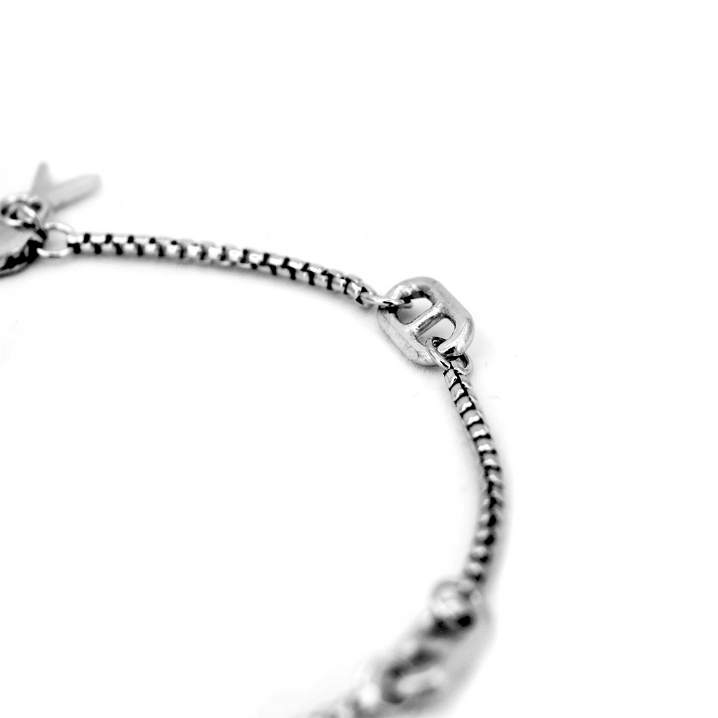 Atlantic Bracelet - Four Step Motif on August Chain
