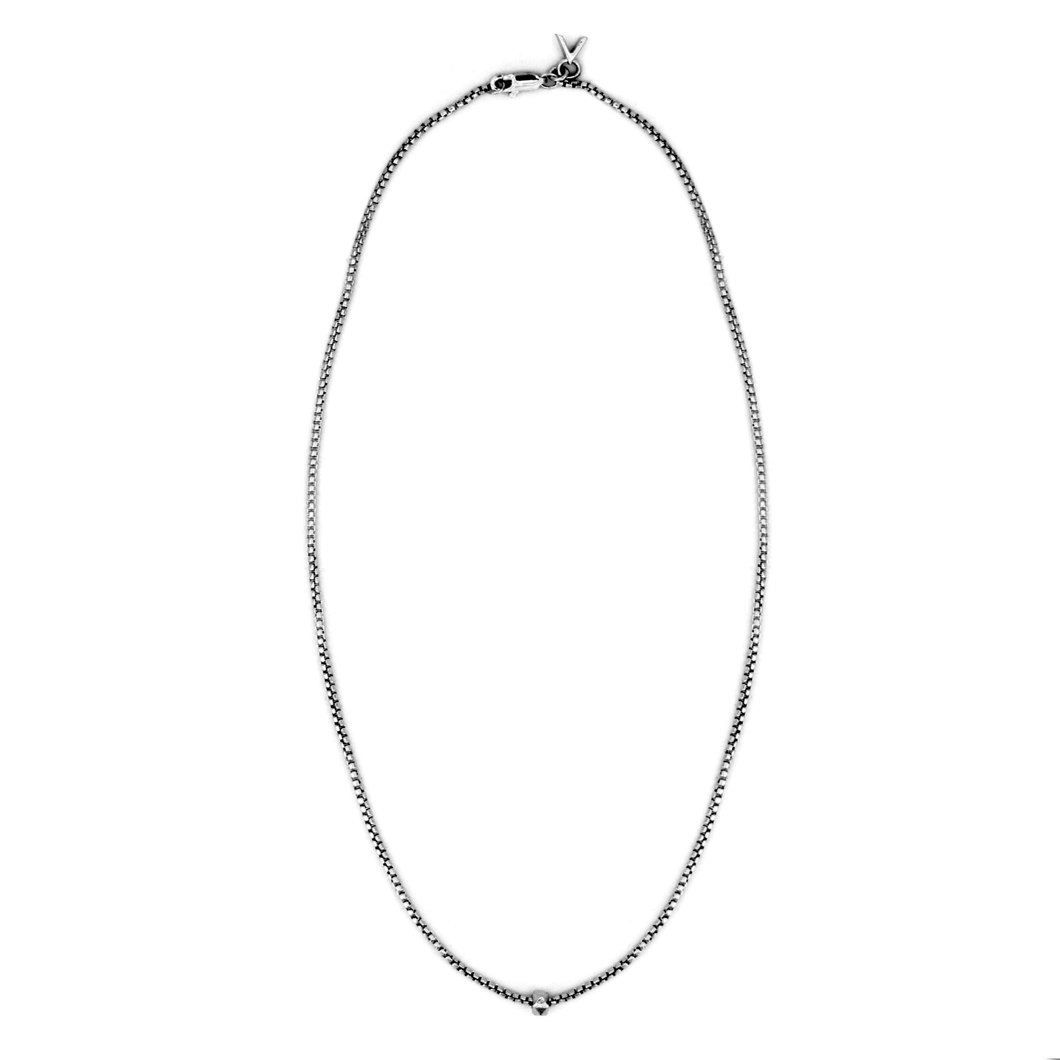 Pyramid Necklace - Single Bead on August Chain