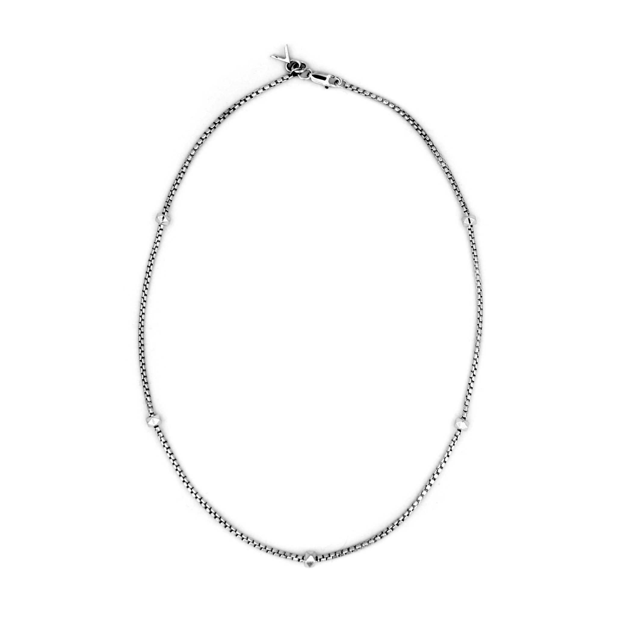Pyramid Necklace - 5 Step Motif on August Chain