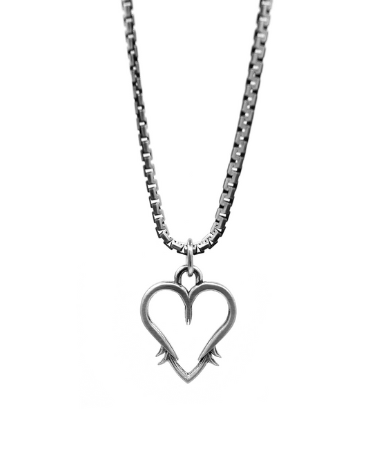 Akute Heart of Valhalla Pendant and Athena Chain (Antique)