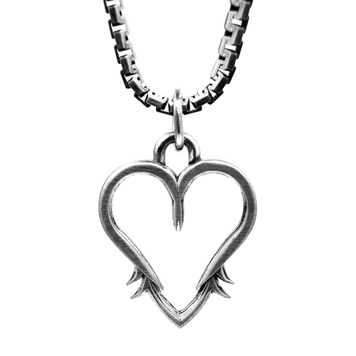 AKUTE ARCHIVE: Heart of Valhalla Pendant and Athena Chain (Antique)